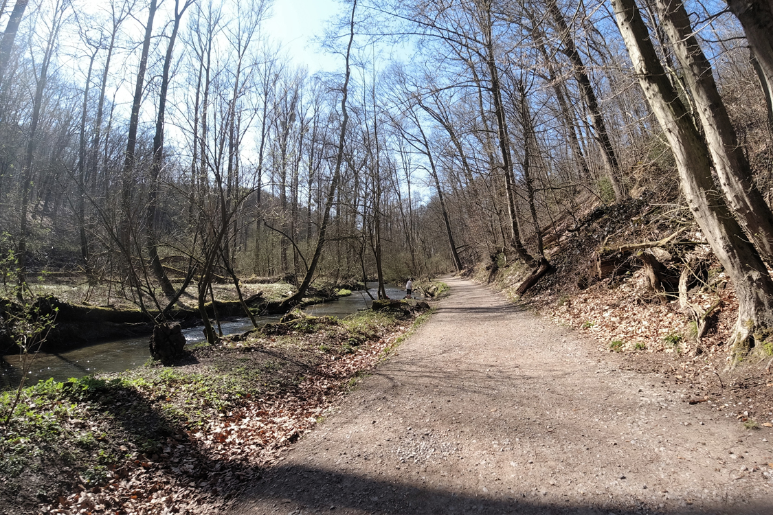 Euroga-Radweg am Angerbach