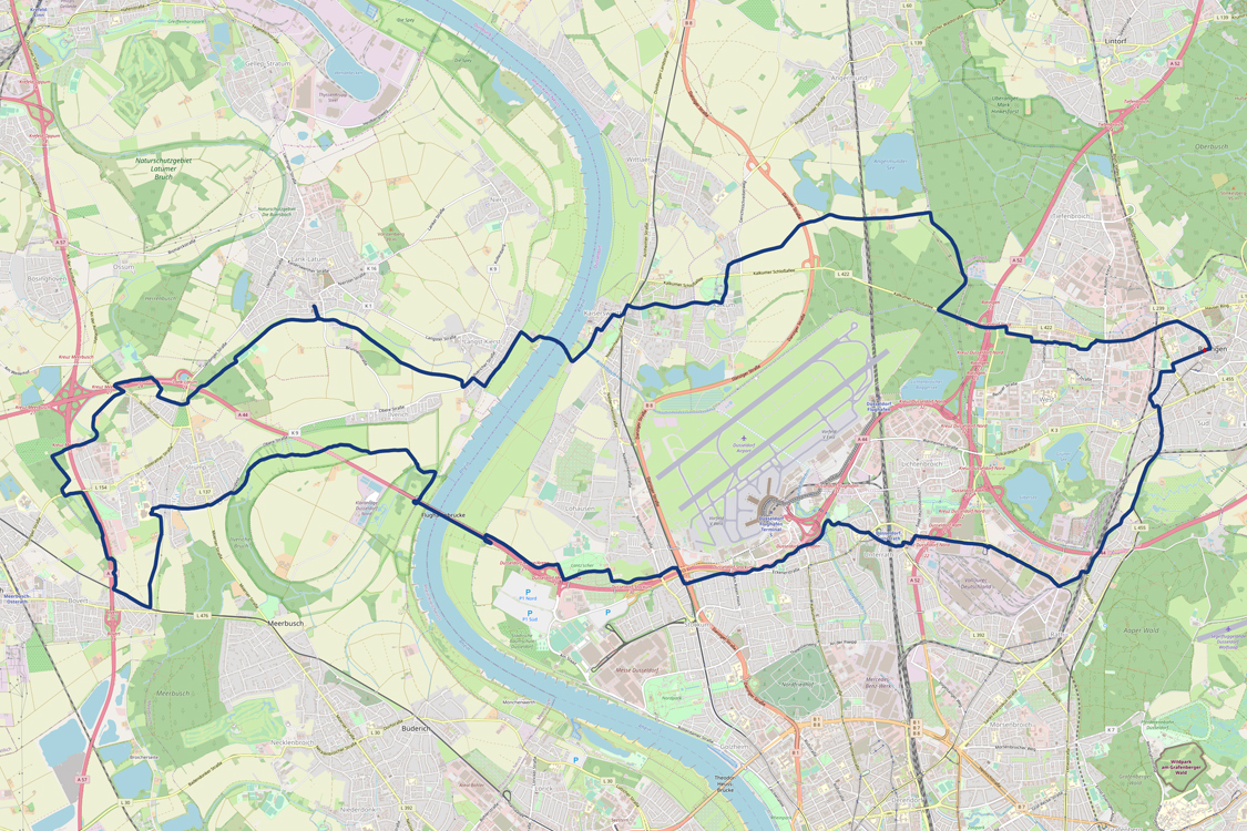 Karte der Tour