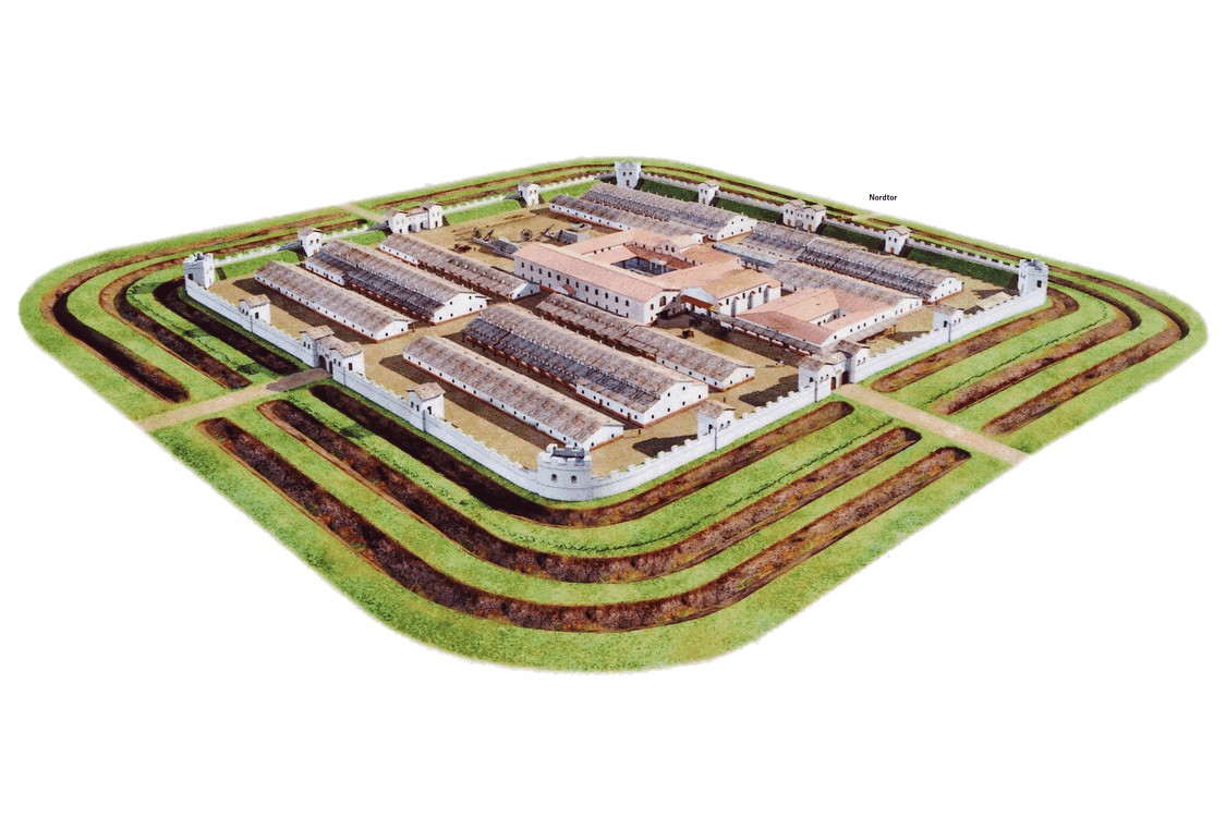 Das nächste Ziel: Das Kastell (hier ein Modell)