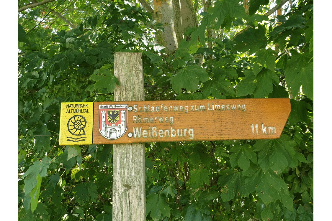 Ausschilderung Limesweg
