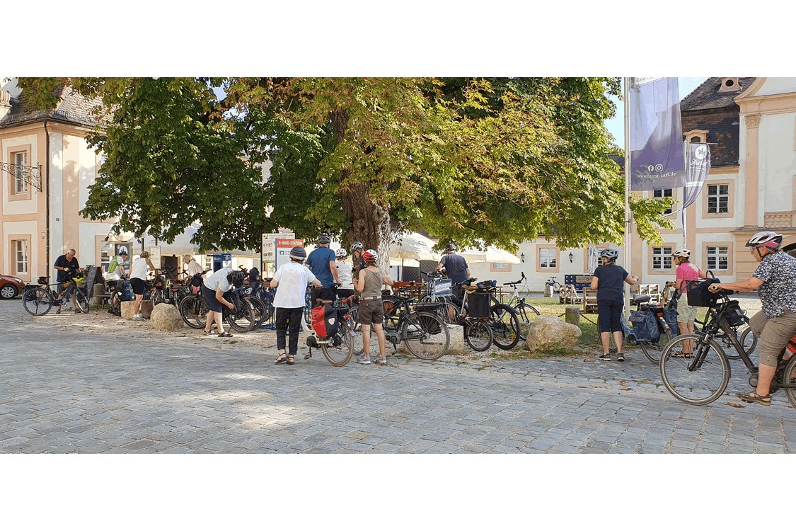 Unser Biergarten fürs Abendessen