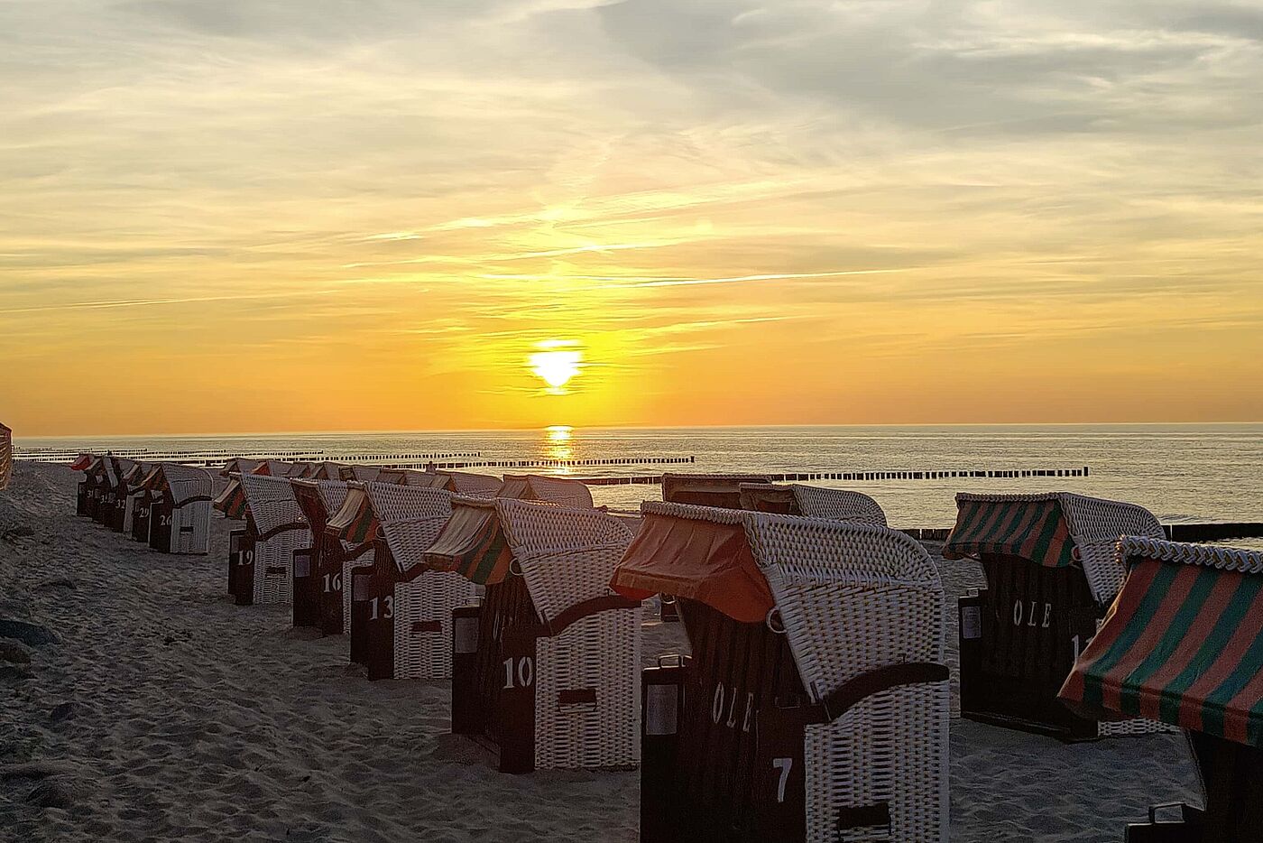 Ein schöner Sonnenuntergang in Kühlungsborn 