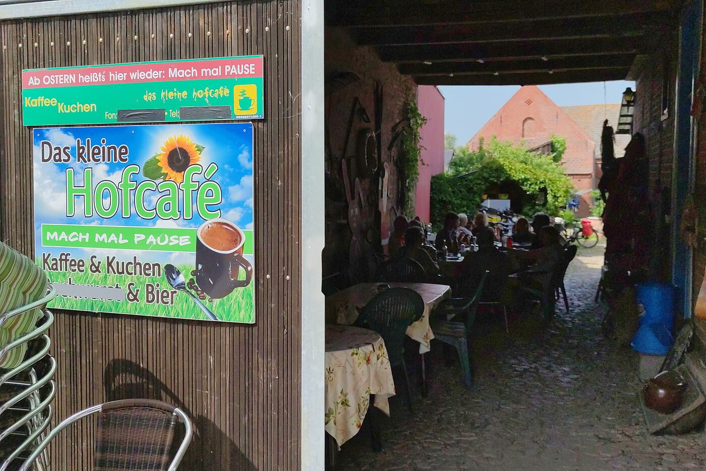 Das kleine Hofcafé in Müggendorf