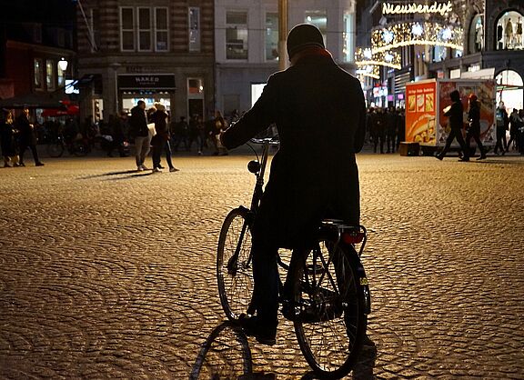Radfahrer in der Stadt