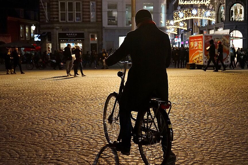 Radfahrer in der Stadt Radfahrer in der Stadt