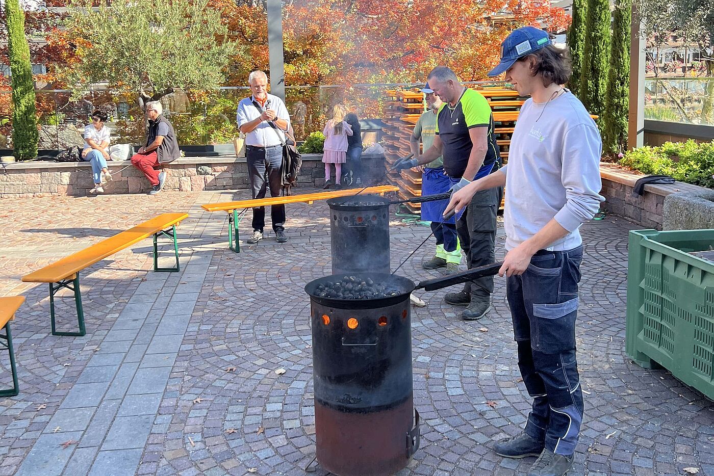Die Keschtn werden brutal geröstet Die Keschtn werden brutal geröstet