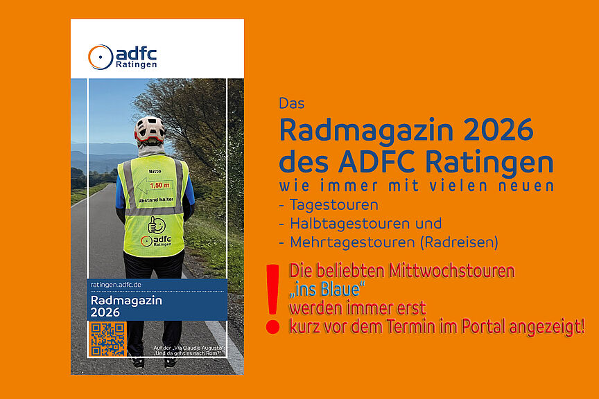 Das Radmagazin 2026 des ADFC Ratingen Das Radmagazin 2026 des ADFC Ratingen