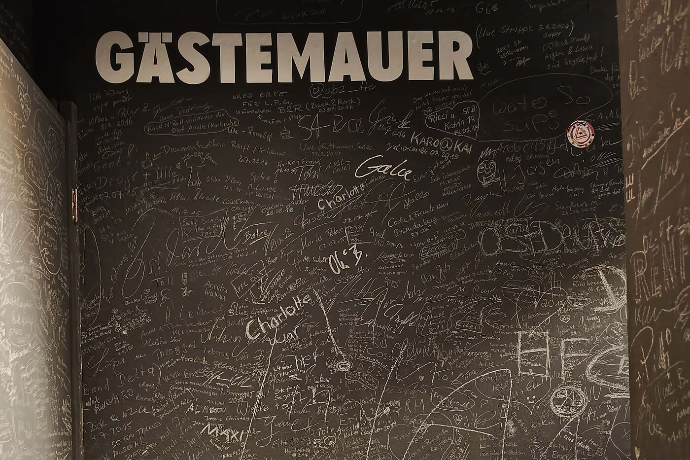 Ostrockmuseum - Die Gäste-"Mauer"