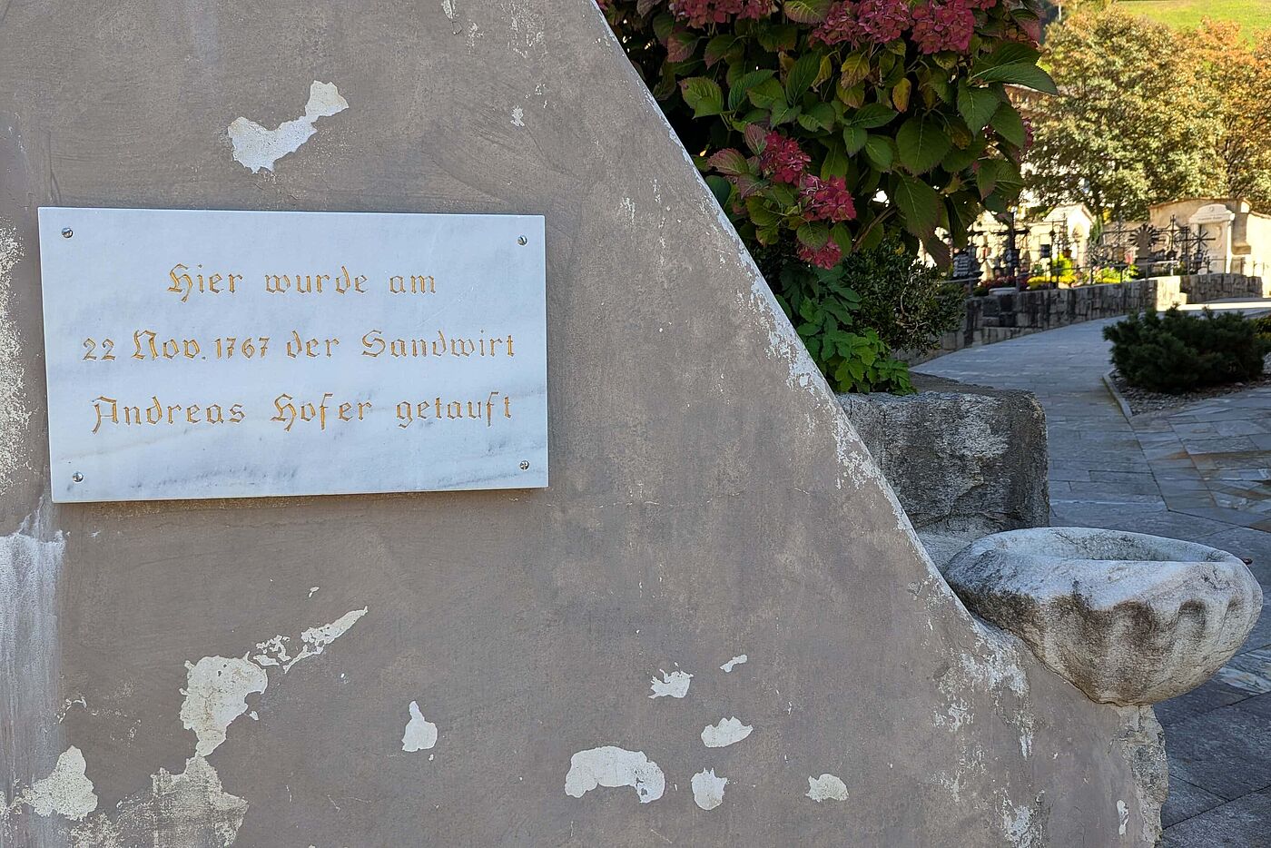 An jeder Ecke gibt es einen Hinweis auf Andreas Hofer An jeder Ecke gibt es einen Hinweis auf Andreas Hofer