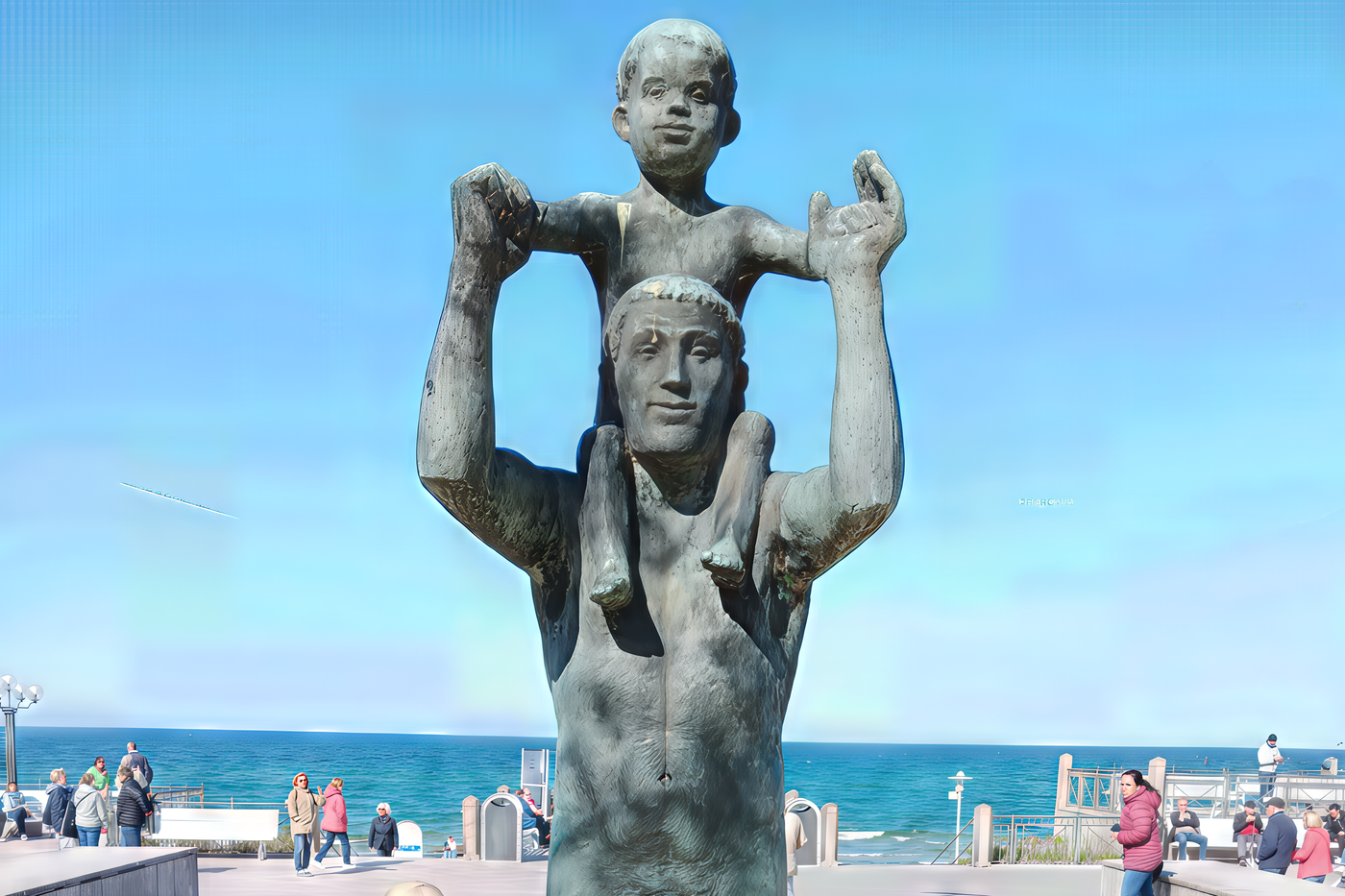 Skulptur "Vater und Sohn"