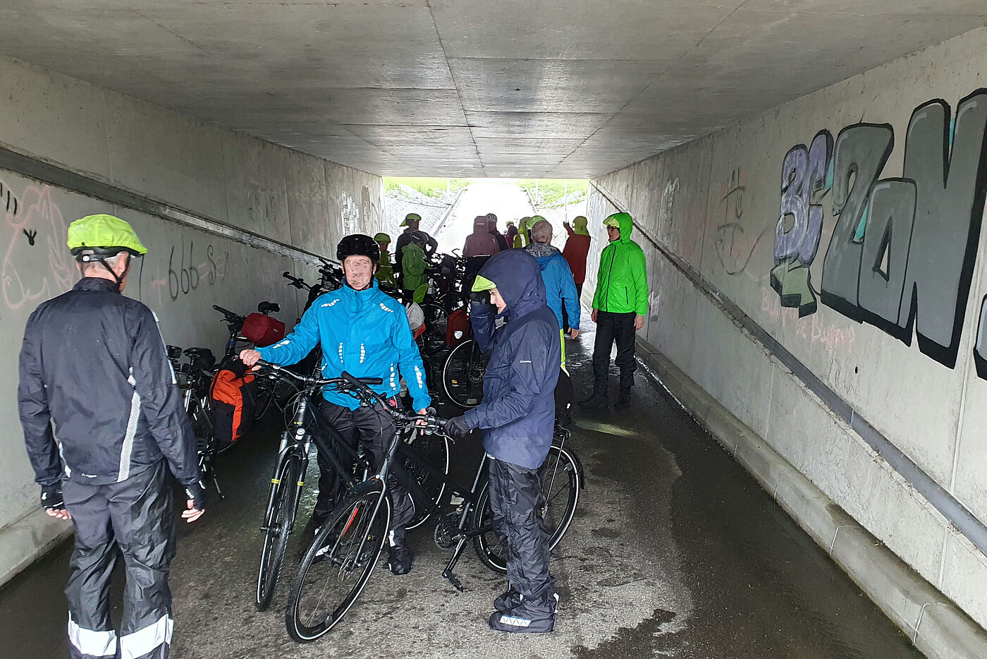 Unterführungen für Radfahrer haben auch noch andere Funktionen