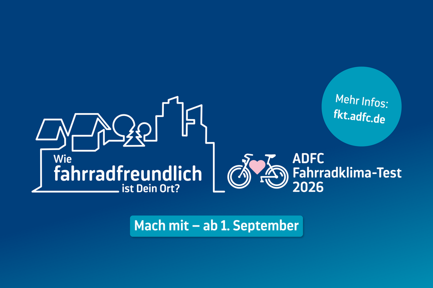 Fahrradklimatest 2026 Banner Fahrradklimatest 2026 Banner