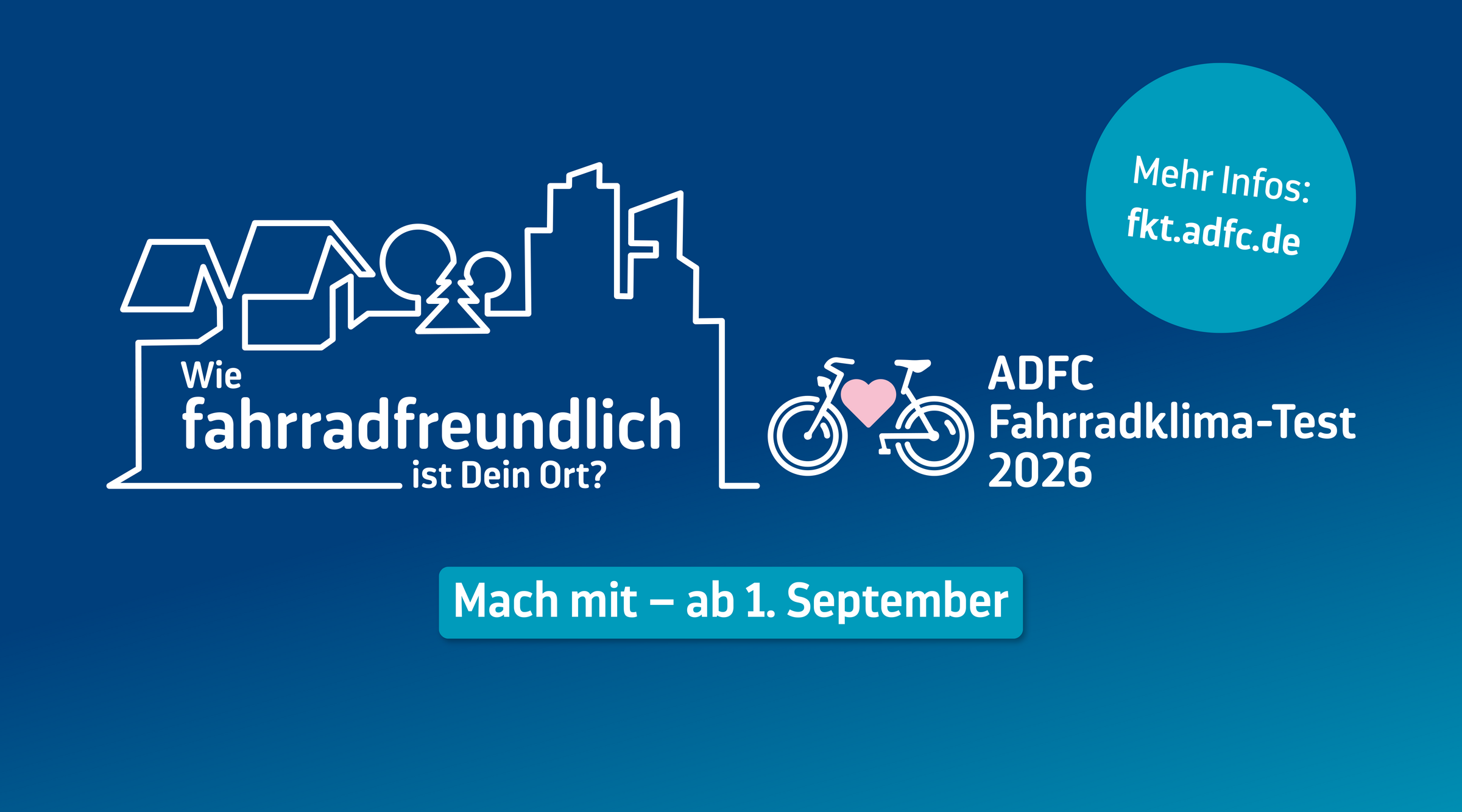 Fahrradklimatest 2026 Banner