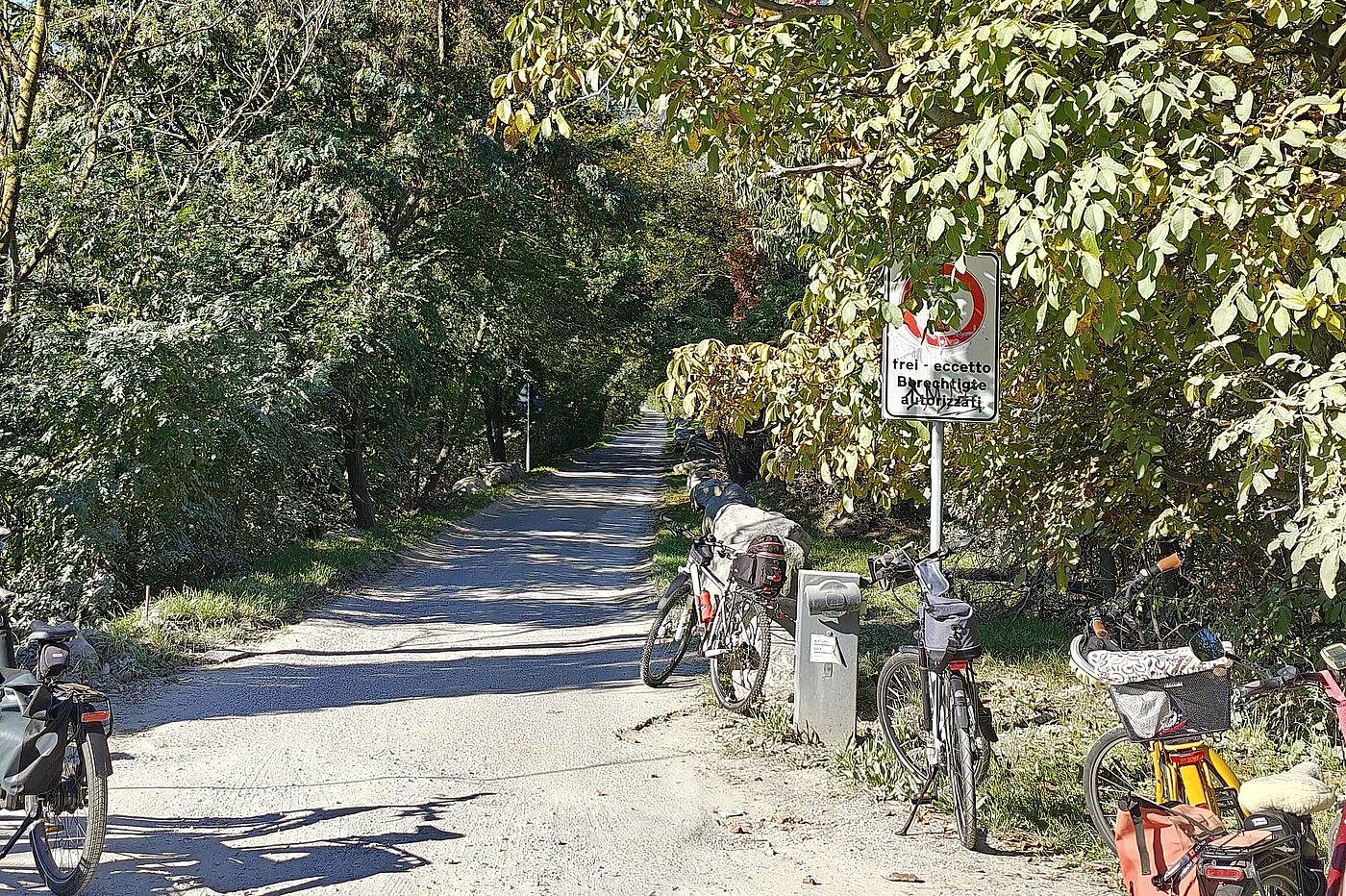 Auf der ersten Tour in der Umgebung von Meran Auf der ersten Tour in der Umgebung von Meran