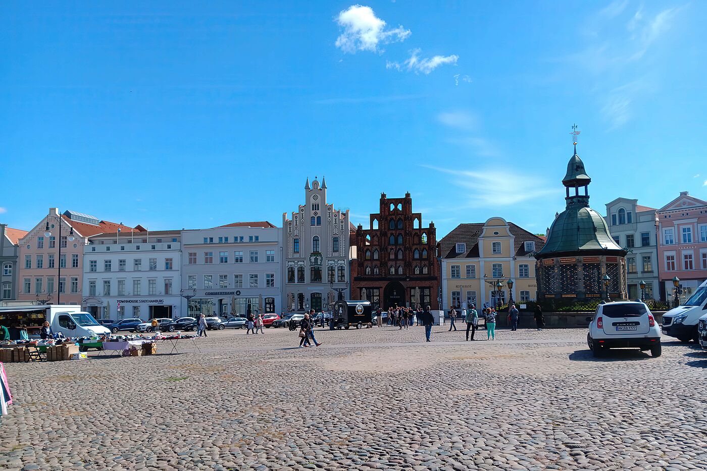 Der Marktplatz von Wismar