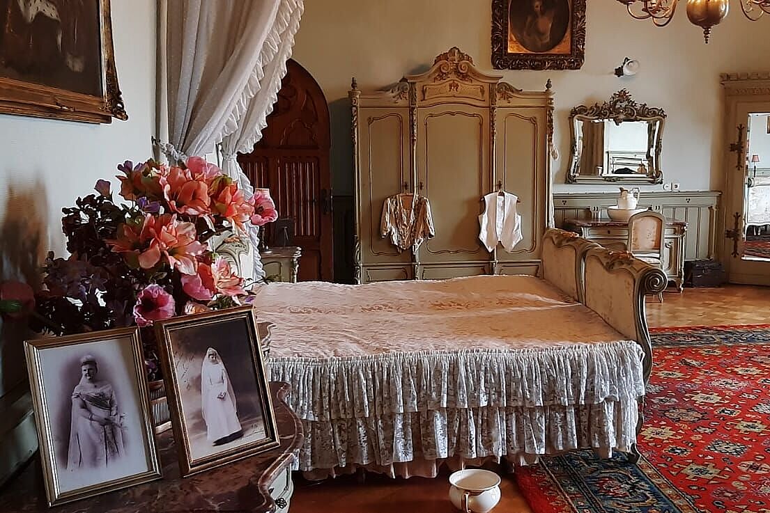 Ein Gästezimmer im Schloss Bentheim
