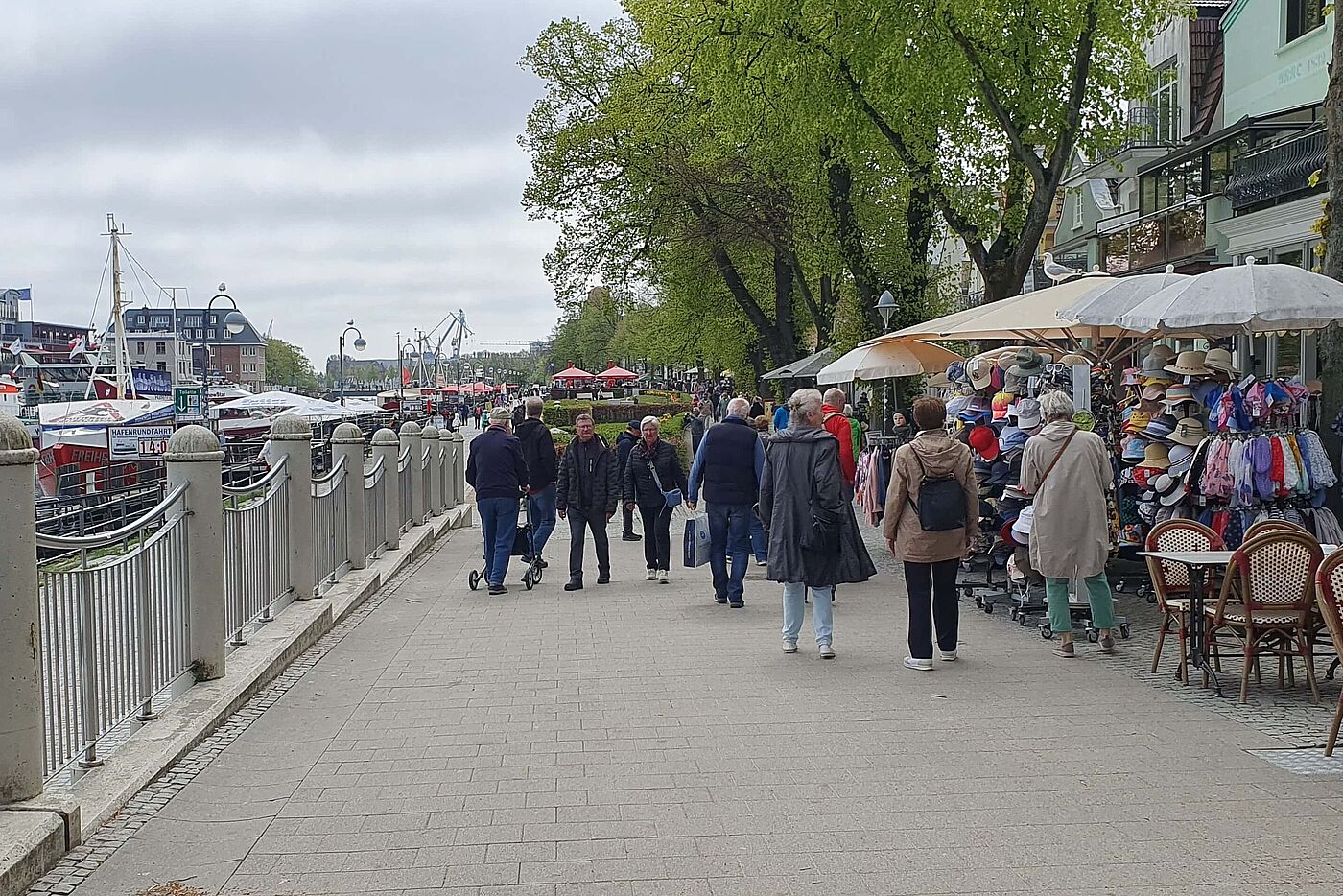 Heute ist es mal vergleichsweise ruhig auf der Promenade