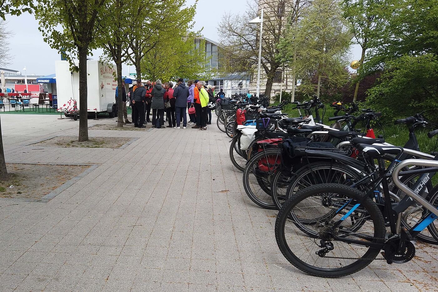 Wir bereiten uns auf die Abfahrt vor