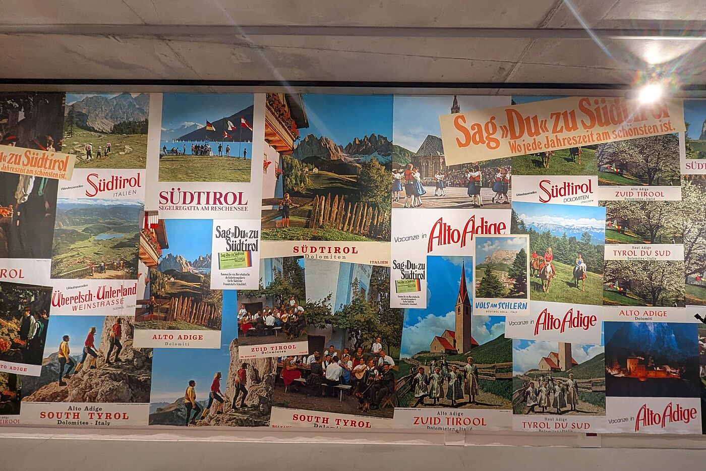 In der Ausstellung Tourismus in Südtirol In der Ausstellung Tourismus in Südtirol