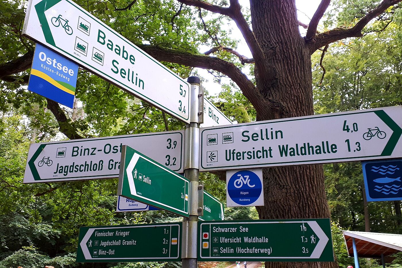Von hier geht es nach ...