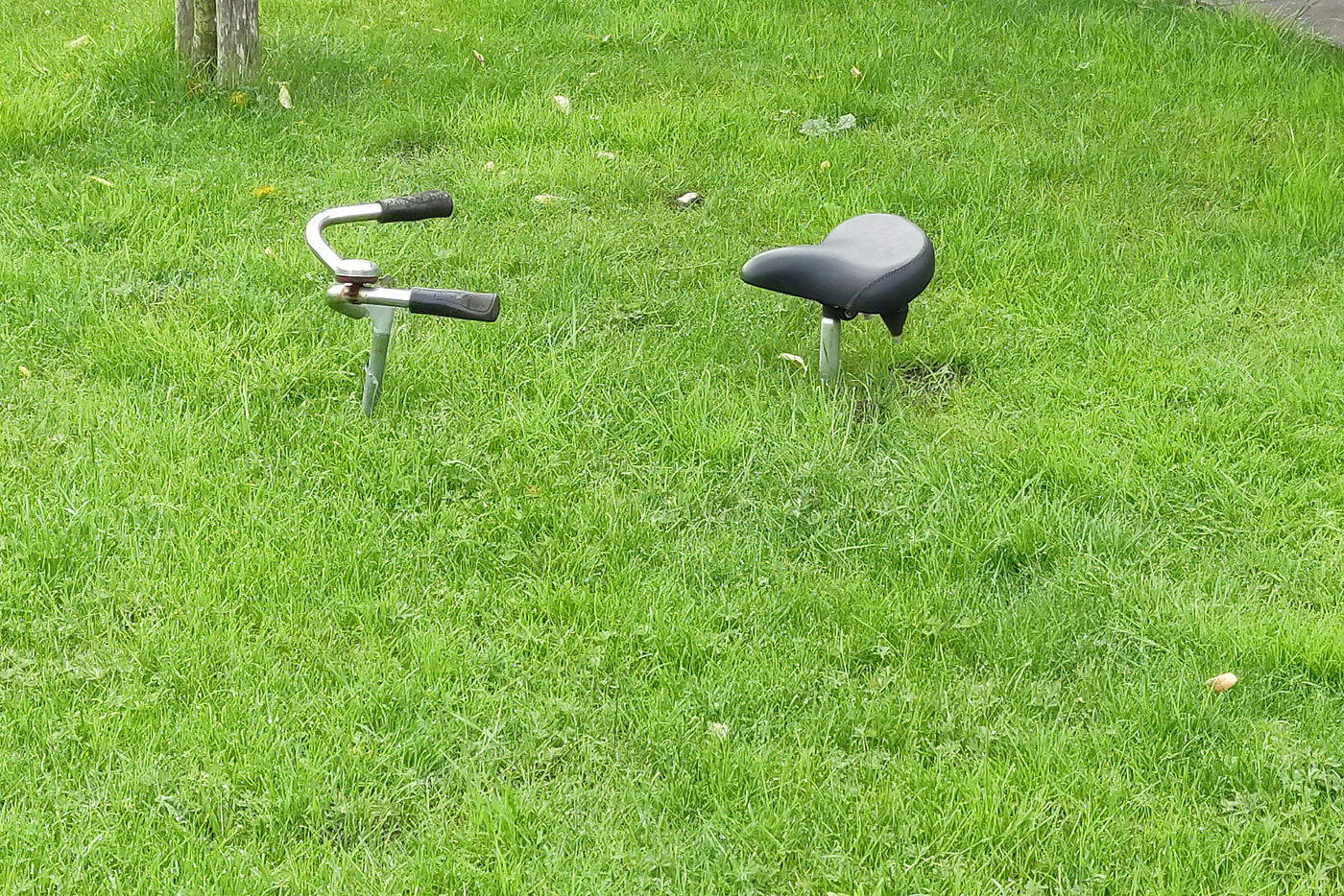 Wie lange steht das Rad schon hier?