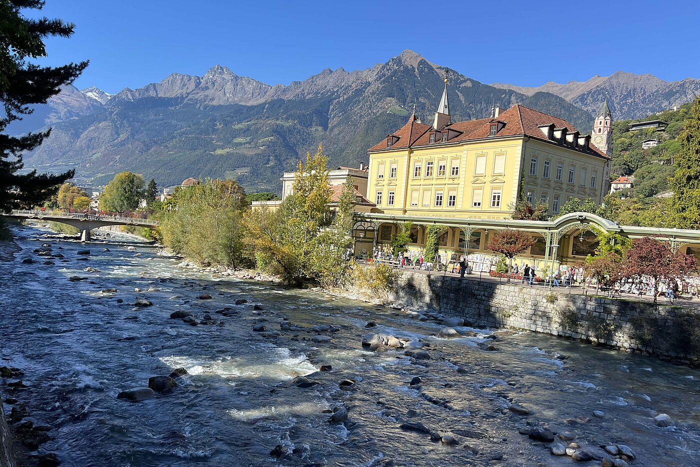 Unser erster Besuch in Meran - an der Passer Unser erster Besuch in Meran - an der Passer