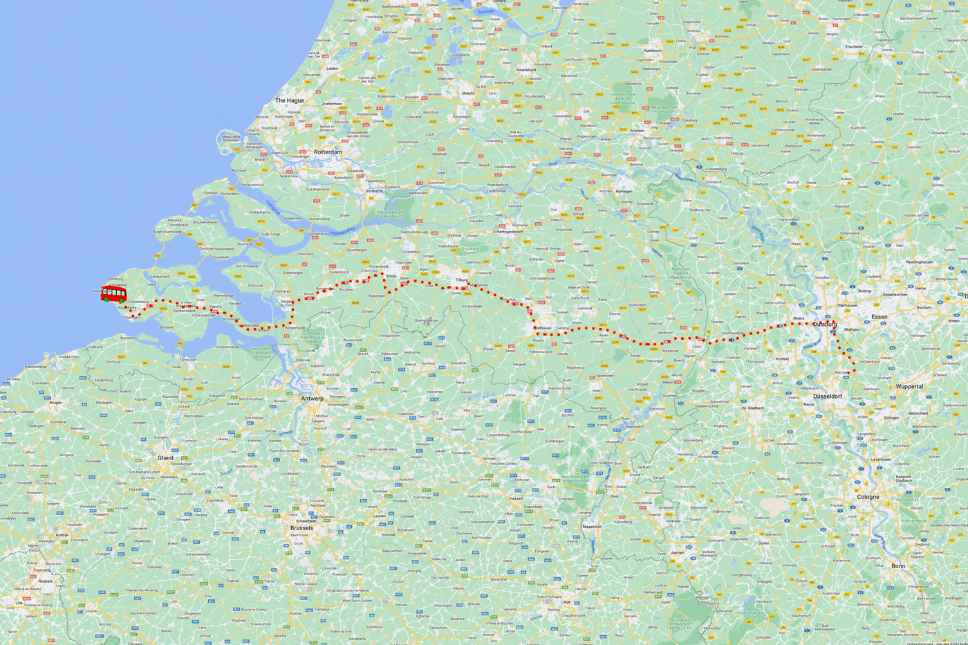 Die Busanreise nach Zoutelande