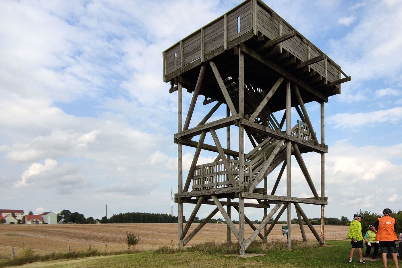 Der Aussichtsturm am Richtenberger See (man konnte aber nicht drauf!)