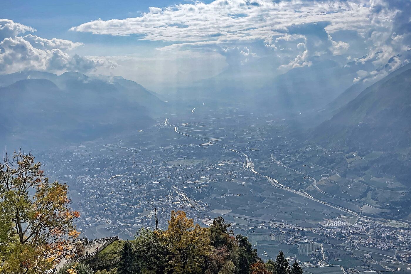 Man kann fast bis nach Bozen gucken Man kann fast bis nach Bozen gucken