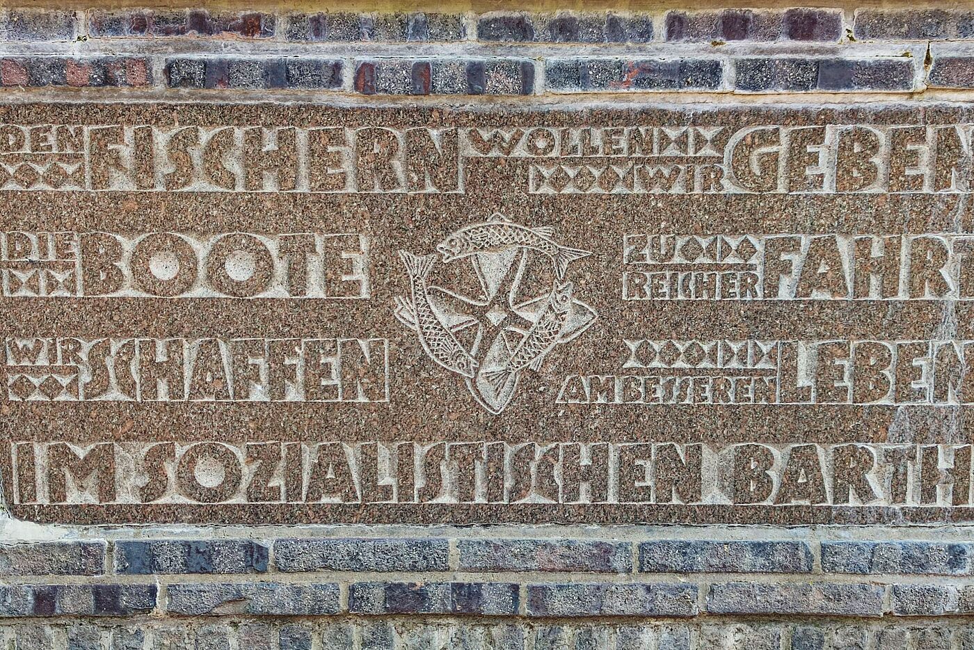Historischer Springbrunnen in Barth