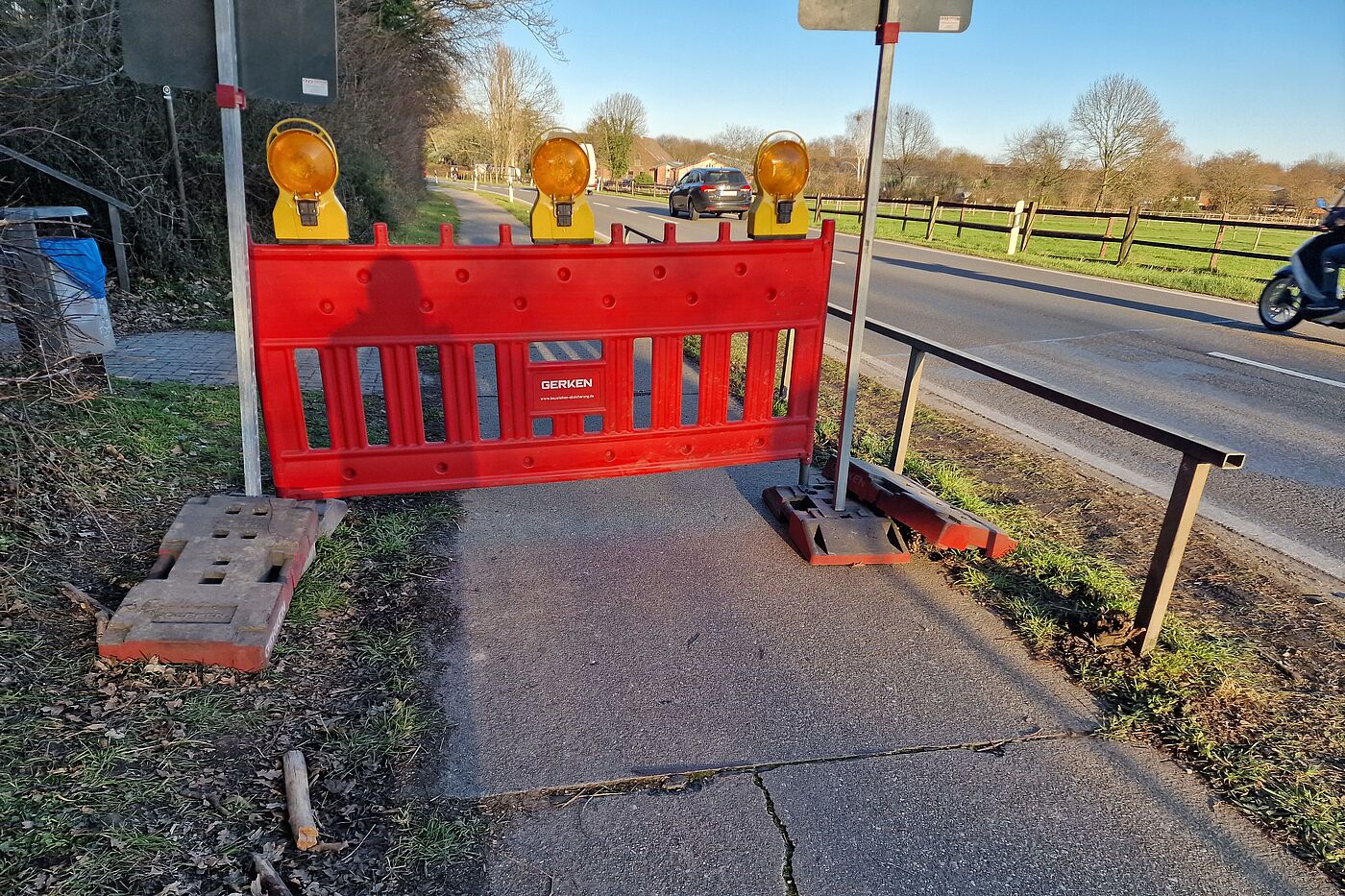Volkardeyer Straße - Sperrung Radweg