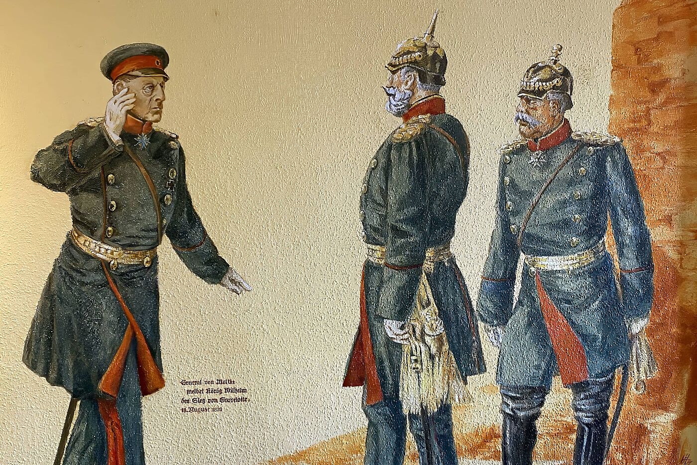 Ein Hinweis auf die Geschichte des Hotels