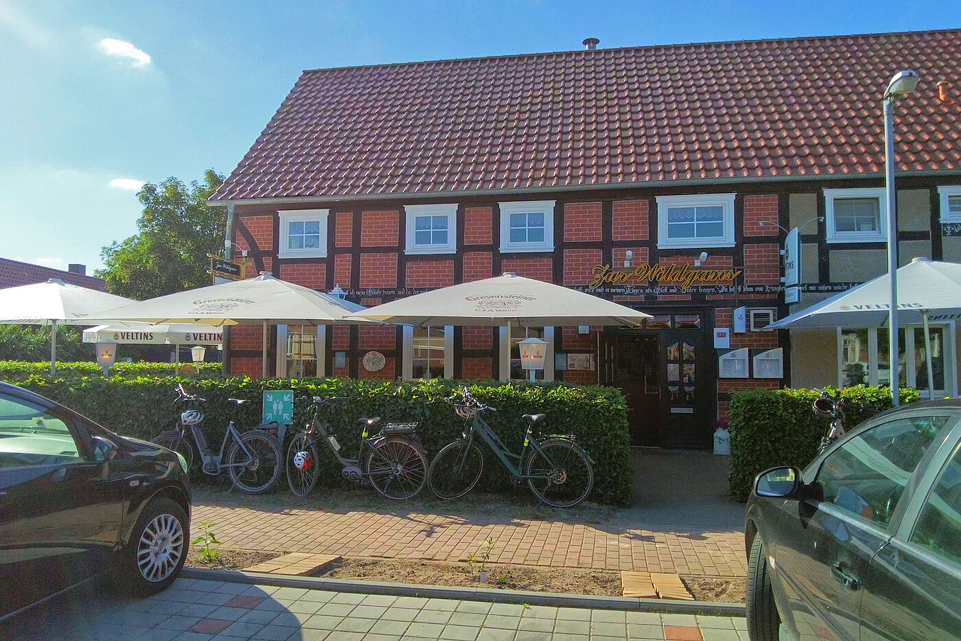 Da gab es unser Abendessen in Zießau