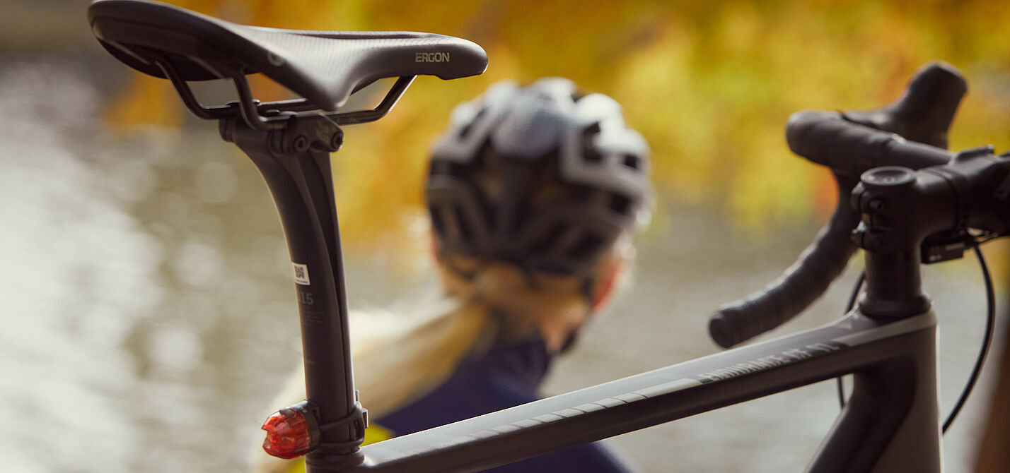 Der Sattel ist ein entscheidender Kontaktpunkt zwischen Mensch und Fahrrad. Der Sattel ist ein entscheidender Kontaktpunkt zwischen Mensch und Fahrrad.