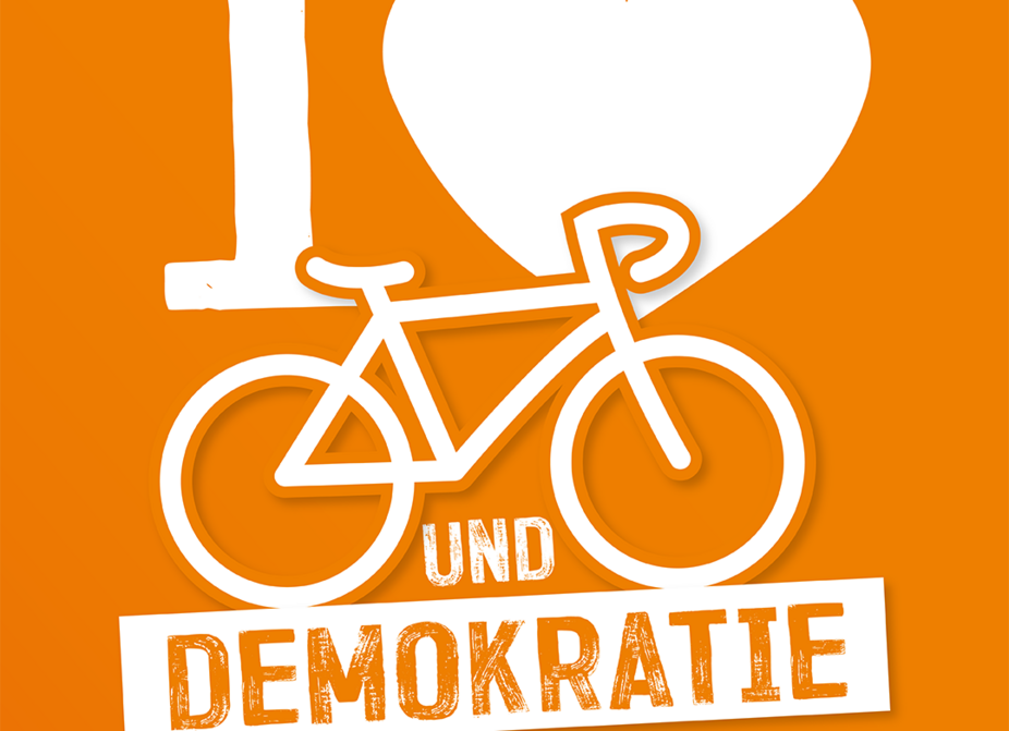 Sharepic: I love Fahrrad und Demokratie 1350x1080 I love Fahrrad und Demokratie